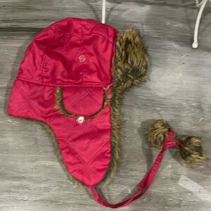 Trapper Hat Cold Weather Fur Super Warm Girls Large Pink